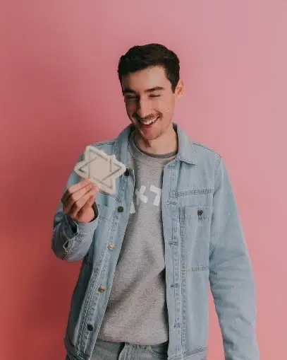 A student happy after learning Hebrew