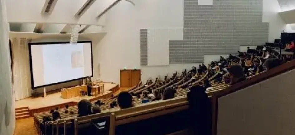An auditorium classroom