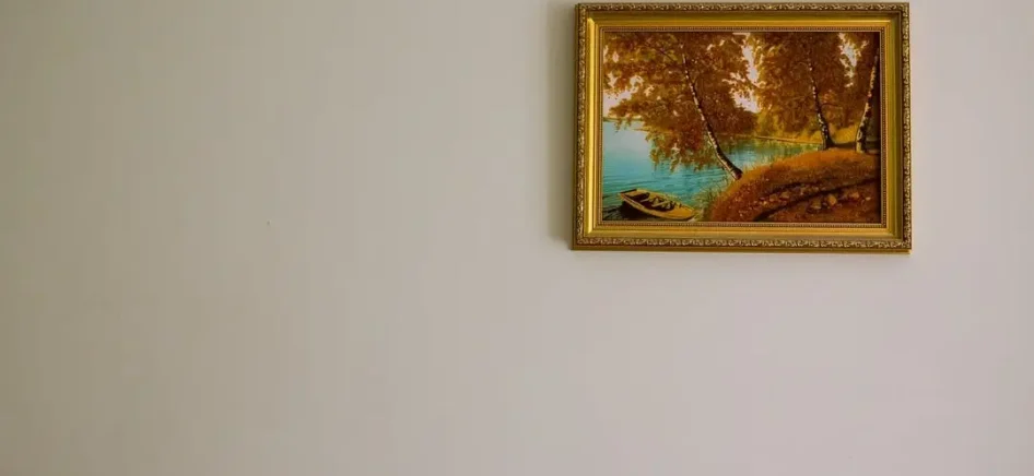 Painting in a museum