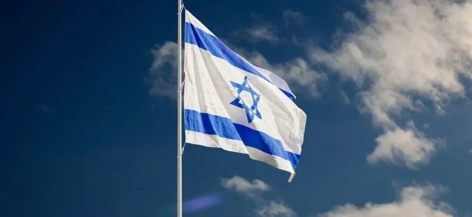 The flag of Israel