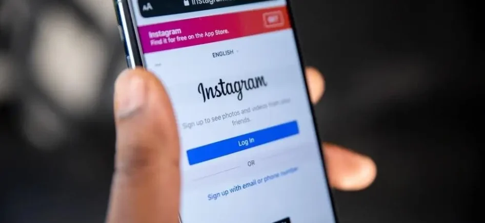 a person using Instagram on the phone